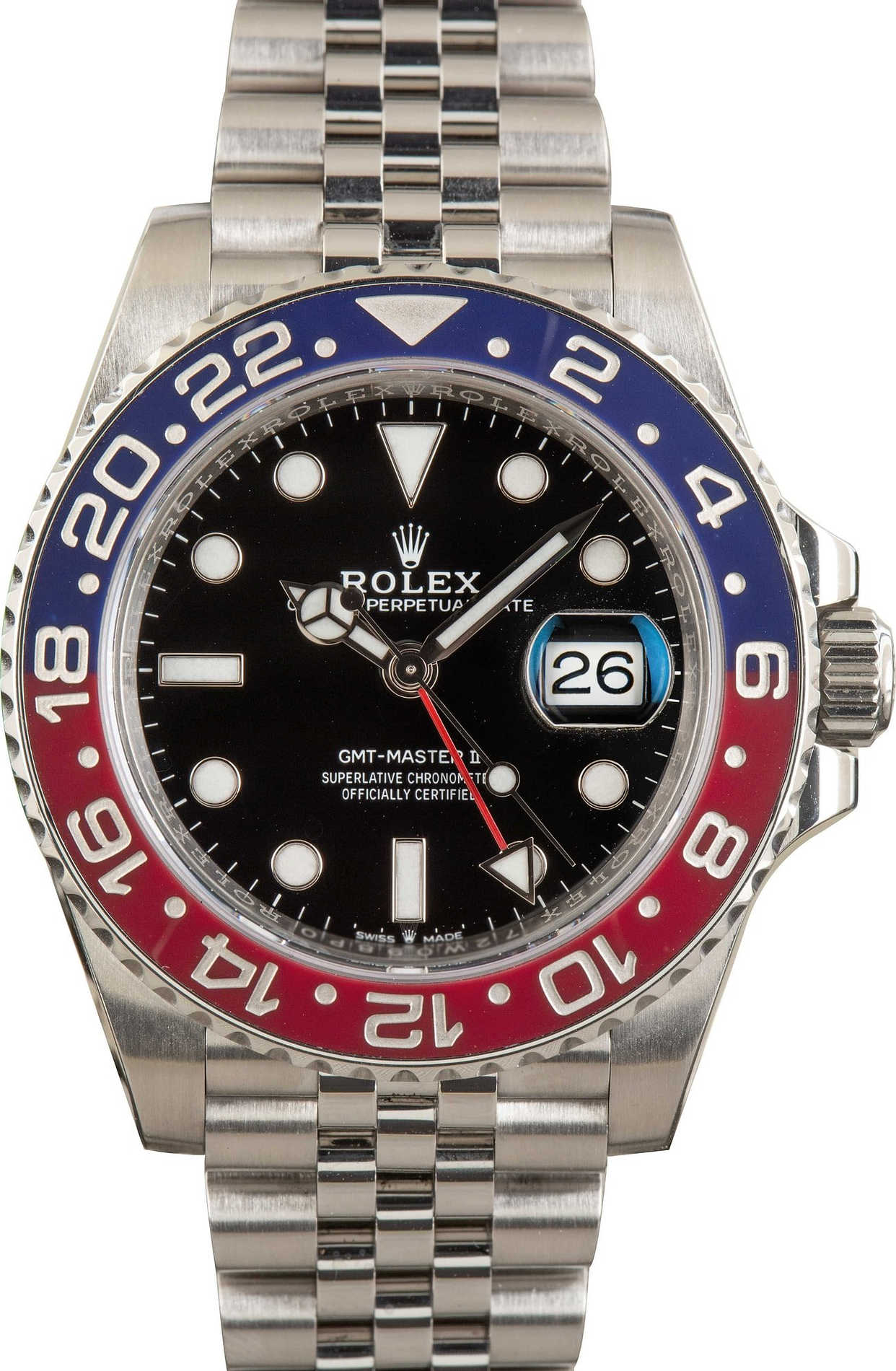Rolex GMT-Master II “Pepsi” 126710BLRO – Jubilee Bracelet | Complete Set