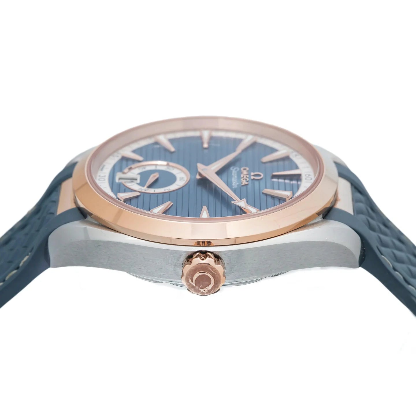 OMEGA SEAMASTER AQUA TERRA O22022412103001 41MM BLUE DIAL WITH TWO TONE BEZEL