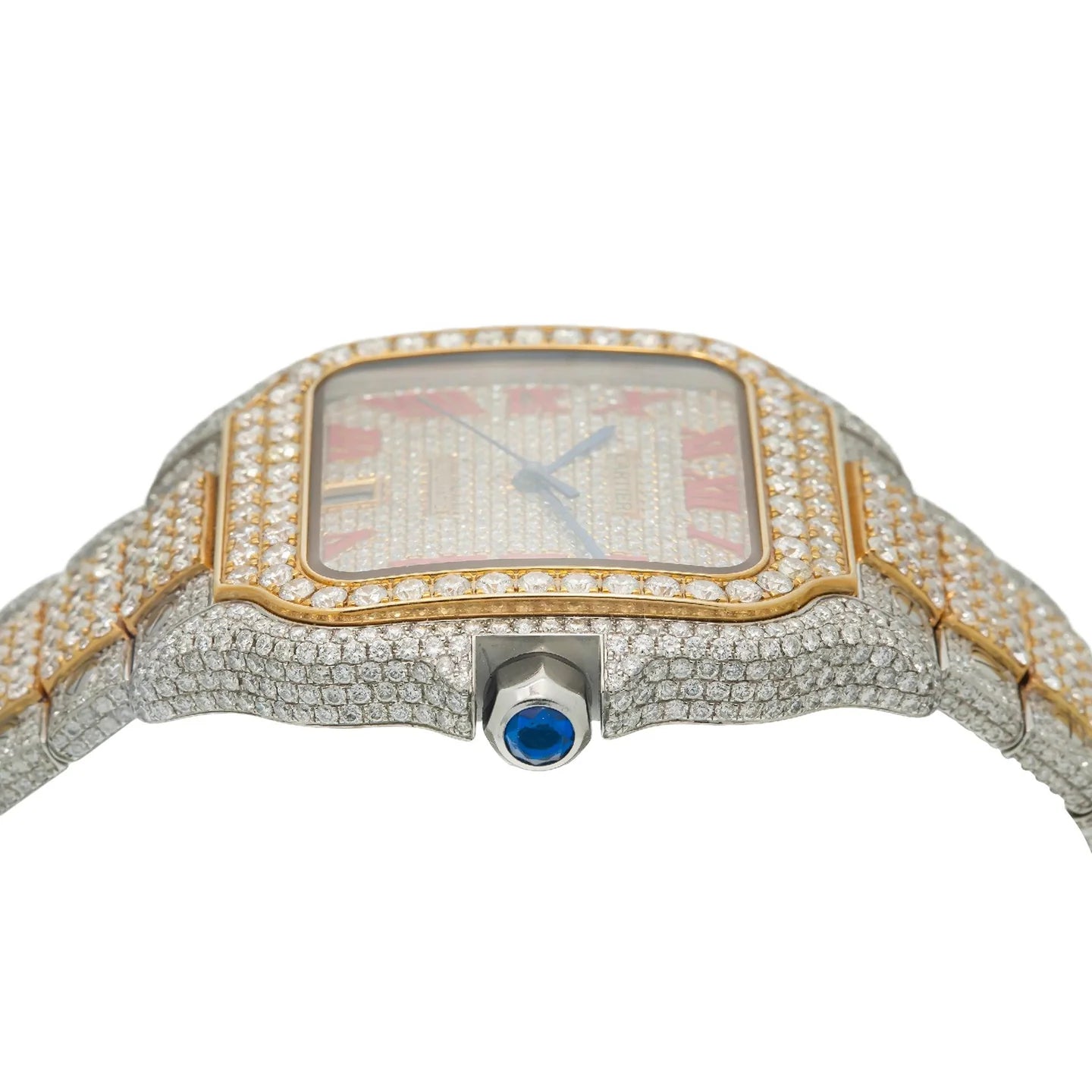 CARTIER SANTOS WSSA0018 40MM TWO TONE YELLOW GOLD DIAMOND DIAL WITH 18.75 CT DIAMONDS
