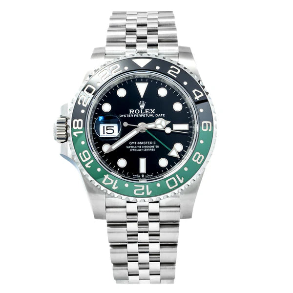 Rolex GMT-Master II “Sprite” 126720VTNR – Left-Handed Stainless Steel Jubilee | Green & Black Bezel