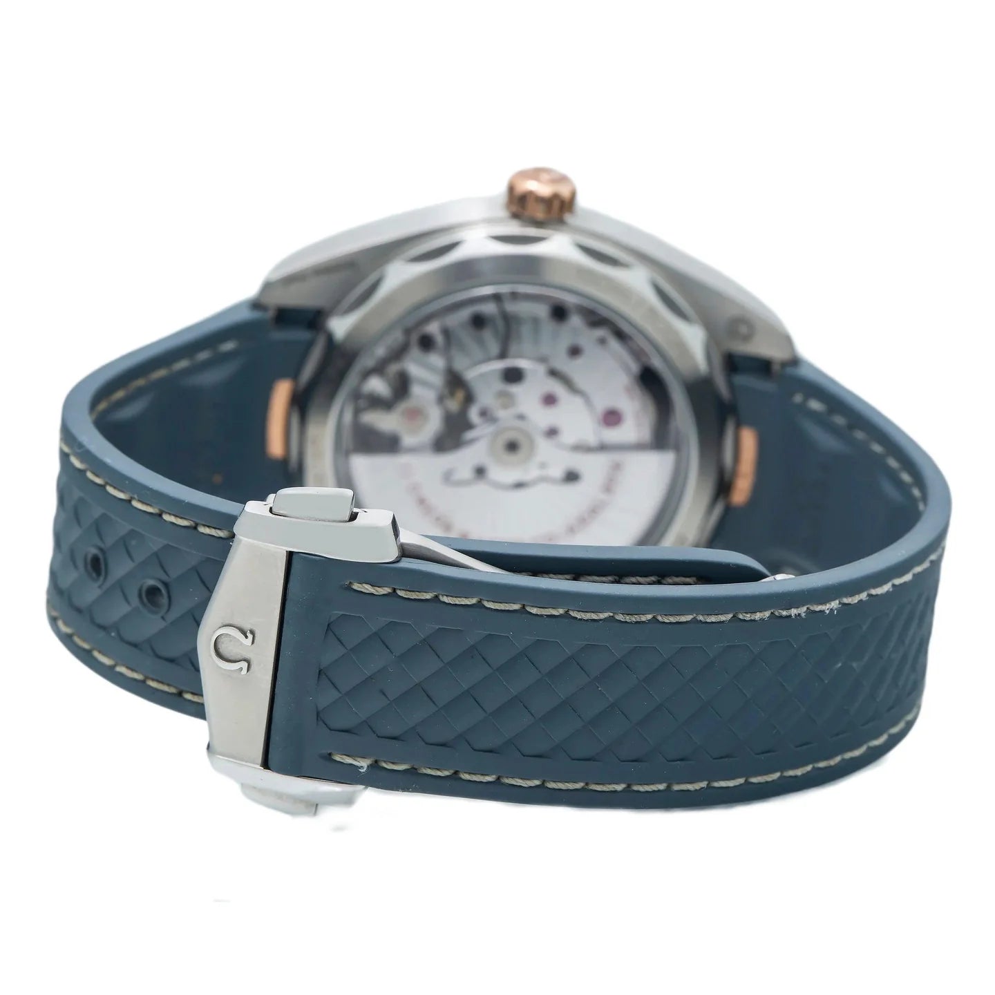 OMEGA SEAMASTER AQUA TERRA O22022412103001 41MM BLUE DIAL WITH TWO TONE BEZEL