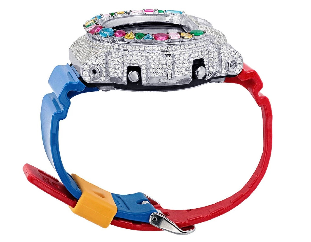 BAPE x G-SHOCK DW-6900 Kid Cudi Diamond Watch – 8CT VVS Custom Iced Out Limited Edition
