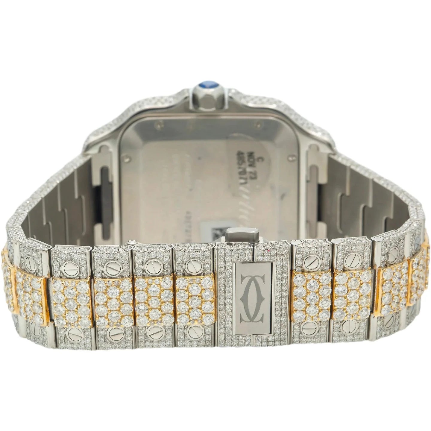 CARTIER SANTOS WSSA0018 40MM TWO TONE YELLOW GOLD DIAMOND DIAL WITH 18.75 CT DIAMONDS