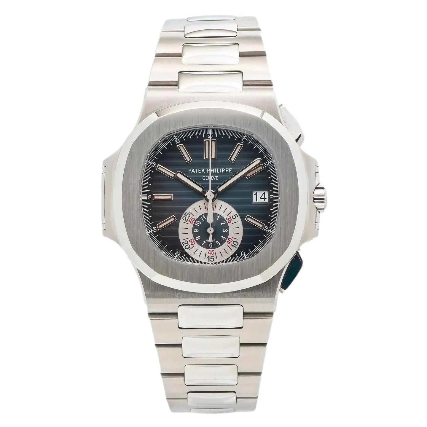 PATEK PHILIPPE NAUTILUS 5980/1A 44MM BLUE DIAL WITH STAINLESS STEEL BRACELET