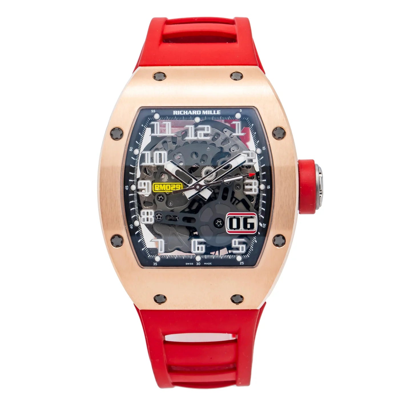 RICHARD MILLE RM029 48MM TRANSPARENT DIAL WITH RUBBER BRACELET